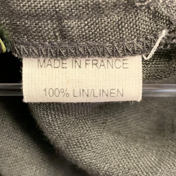 MILLER et BERTAUX Size S Grey Linen Wrinkled Elastic Waistband Casual Pants - Picture 5 of 5